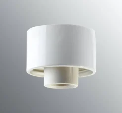 Ifö Electric posliinikanta suora, valkoinen, kierre 84,5 mm