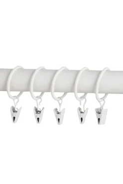Ihanin verhorenkaat nipistimellä 25/32 mm mattavalkoinen