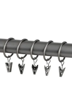 Ihanin verhorenkaat nipistimellä 25/32 mm antrasiitti