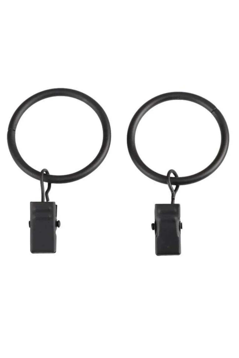 Ihanin verhorenkaat nipistimellä 25/32 mm mattamusta