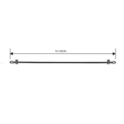 Ihanin verhotanko 75-125 cm kromi