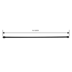 Ihanin verhotanko Cafe 75-125 cm musta