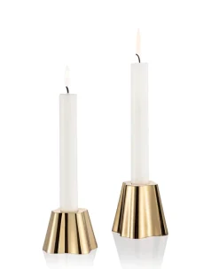 Iittala Aalto kynttilänjalka 50+65 mm messinki 2 kpl