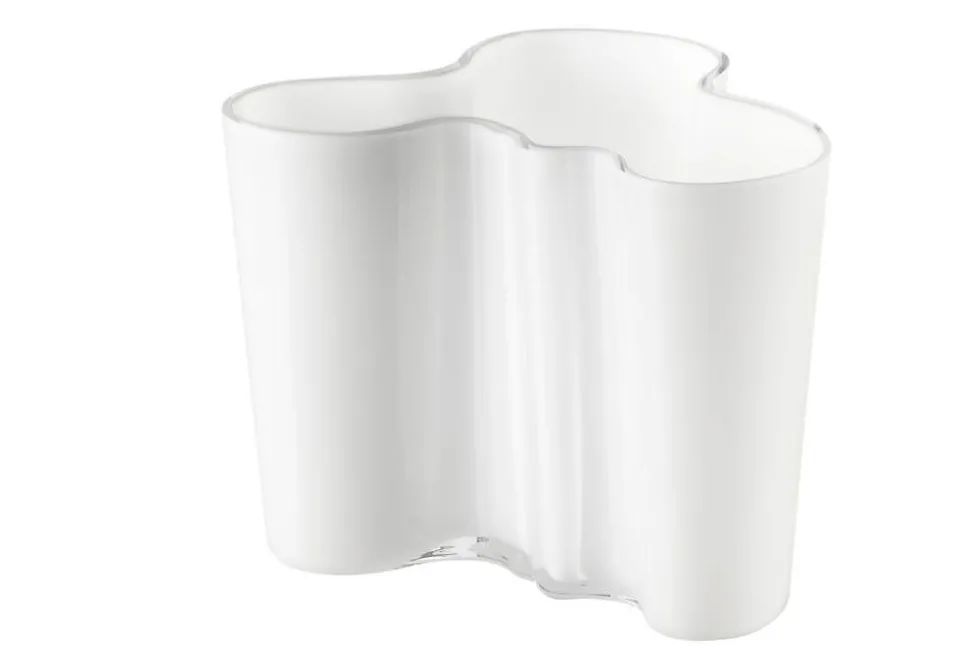 Iittala Aalto Maljakko 120 mm valkoinen