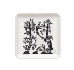 Iittala Taika lautanen Taika neliö 12x12 cm musta