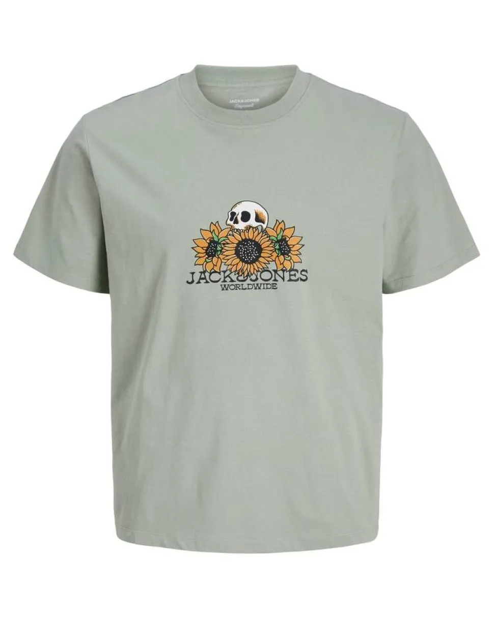 Jack Jones Plus t-paita Jorcatskills Skull