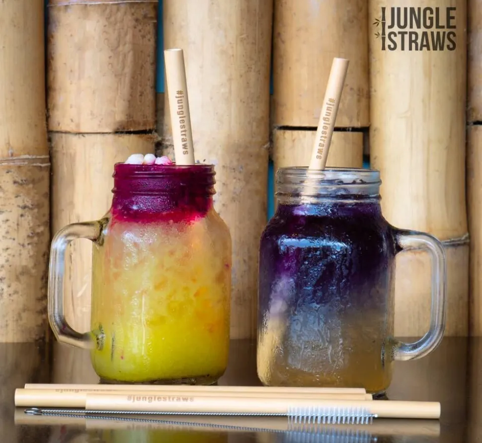 Jungle Straw Bambupillisetti 6 kpl