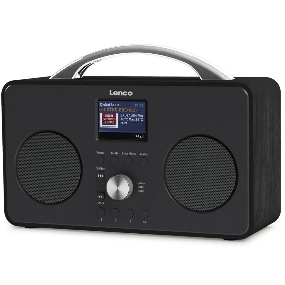 Lenco ladattava matkaradio PIR-645 musta