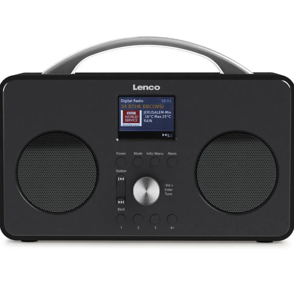 Lenco ladattava matkaradio PIR-645 musta
