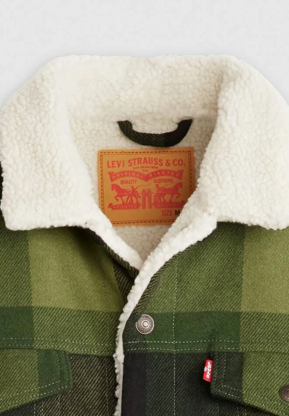 Levi's takki Relaxed Fit Plaid Trucker