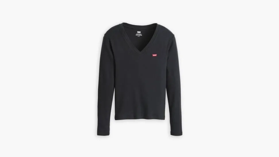 Levi's t-paita Essential HM LS Vneck Tee