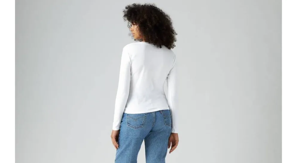 Levi's t-paita Essential HM LS Vneck Tee