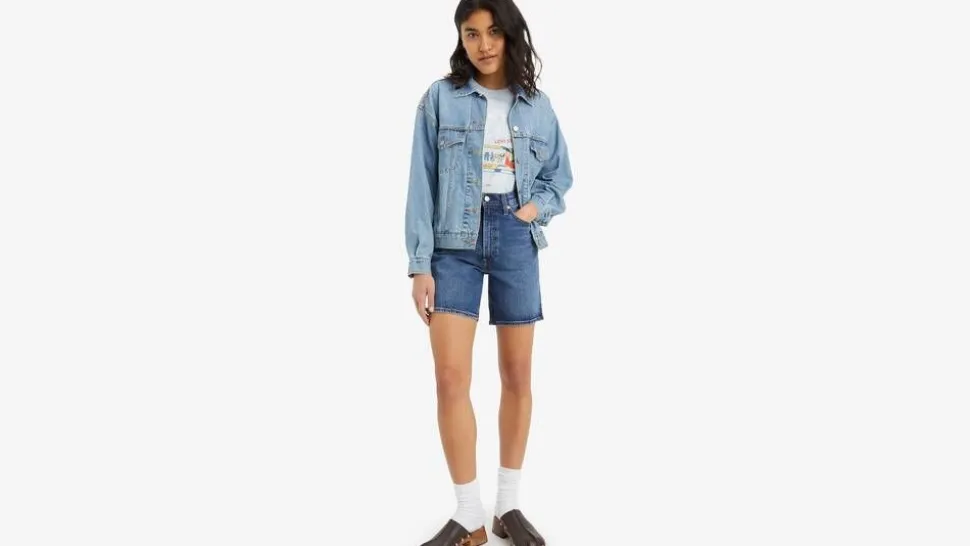 Levi's farkkushortsit Ribcage Bermuda Short