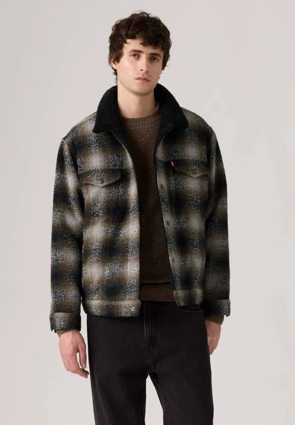 Levi's takki 0012 Relaxed Fit Plaid Trucker