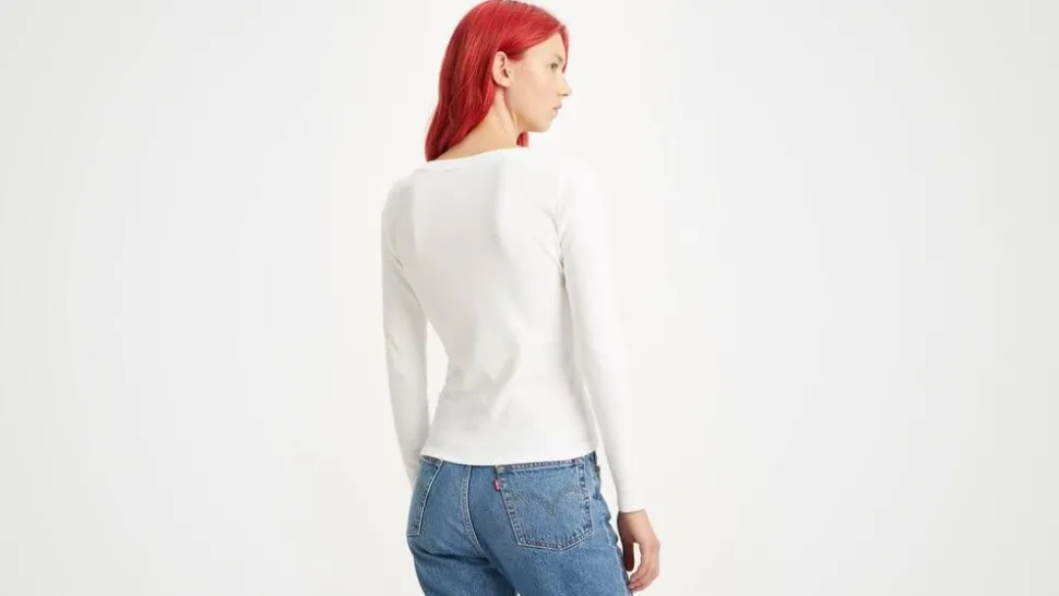 Levi's t-paita A4891-0001 LS VNeck Baby Tee