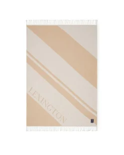 Lexington huopa kierrätettyä puuvillaa beige-valkoinen