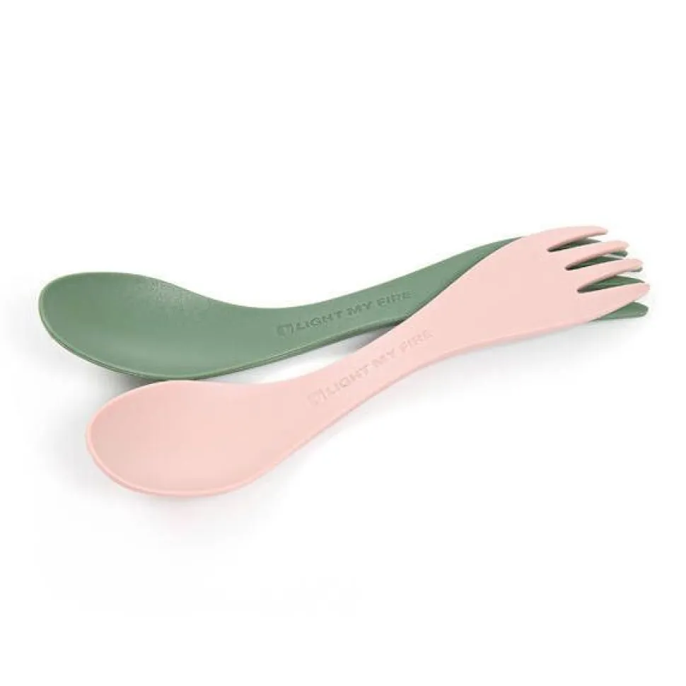 Light my fire Spork Little BIO 2 kpl green/pink