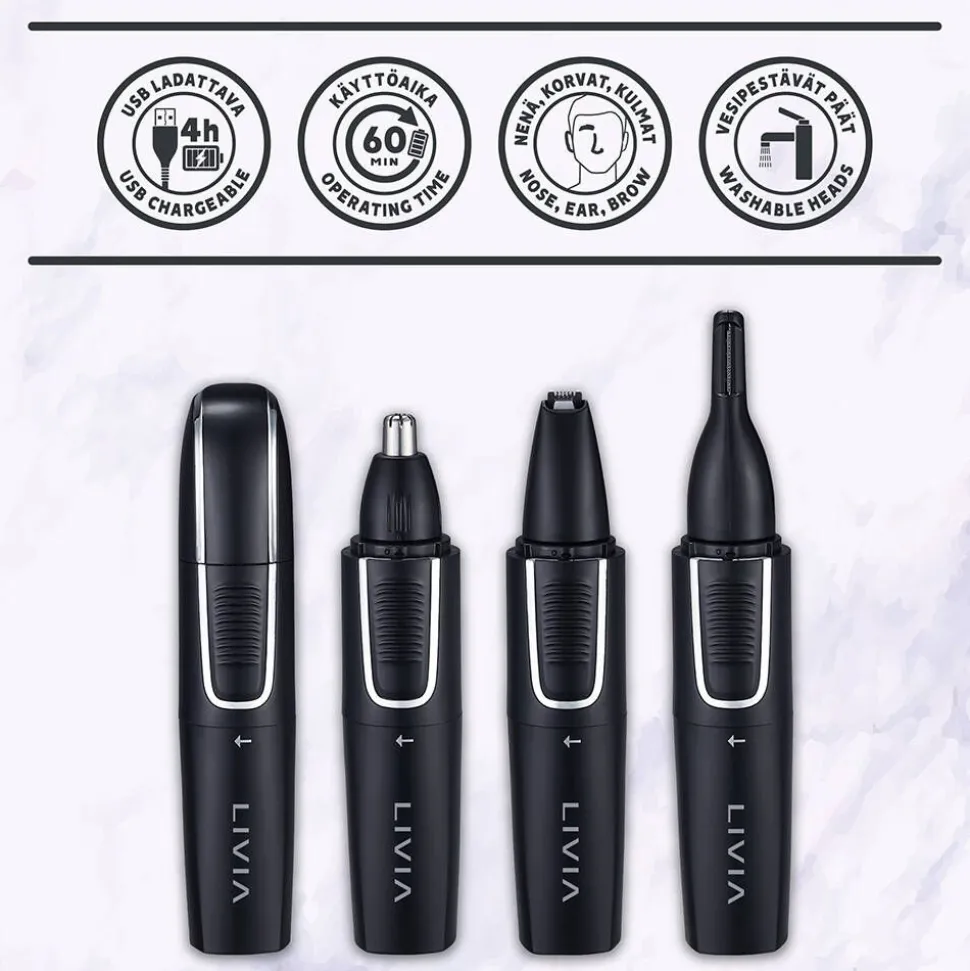 Livia hygieniatrimmeri 3-in-1 ladattava