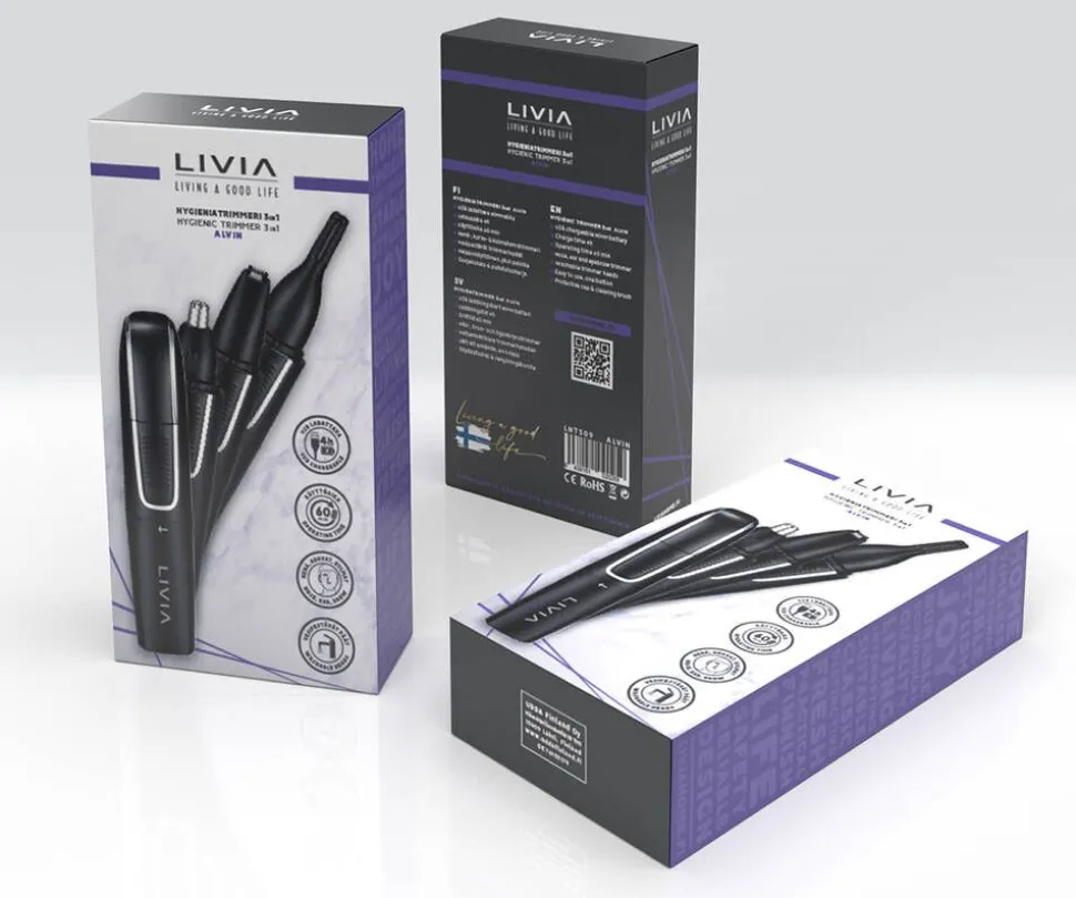 Livia hygieniatrimmeri 3-in-1 ladattava