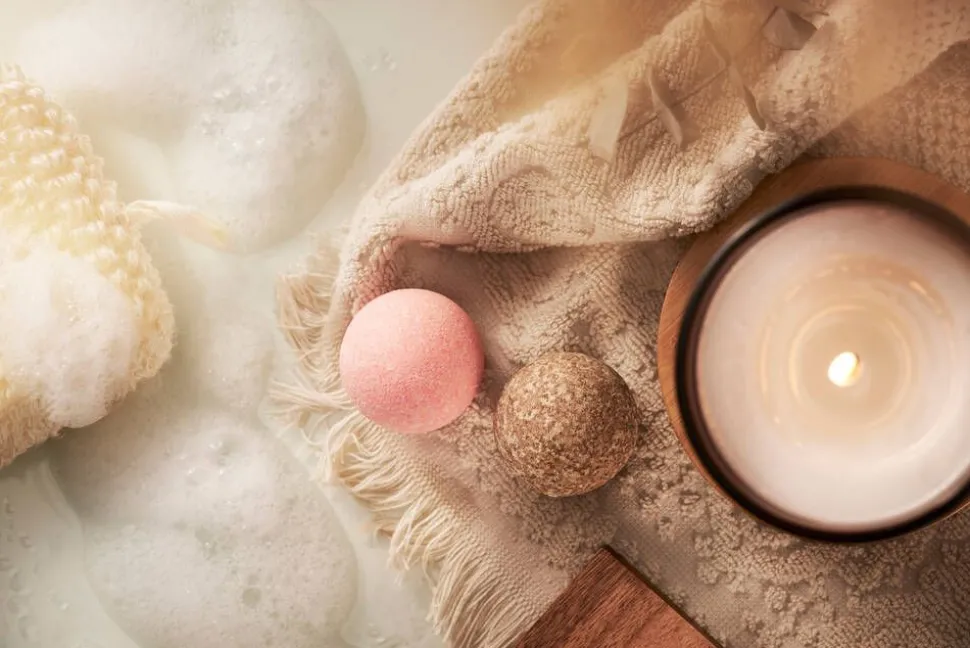 Macadeia kylpypallot Relaxing Coffee & Refreshing Guava