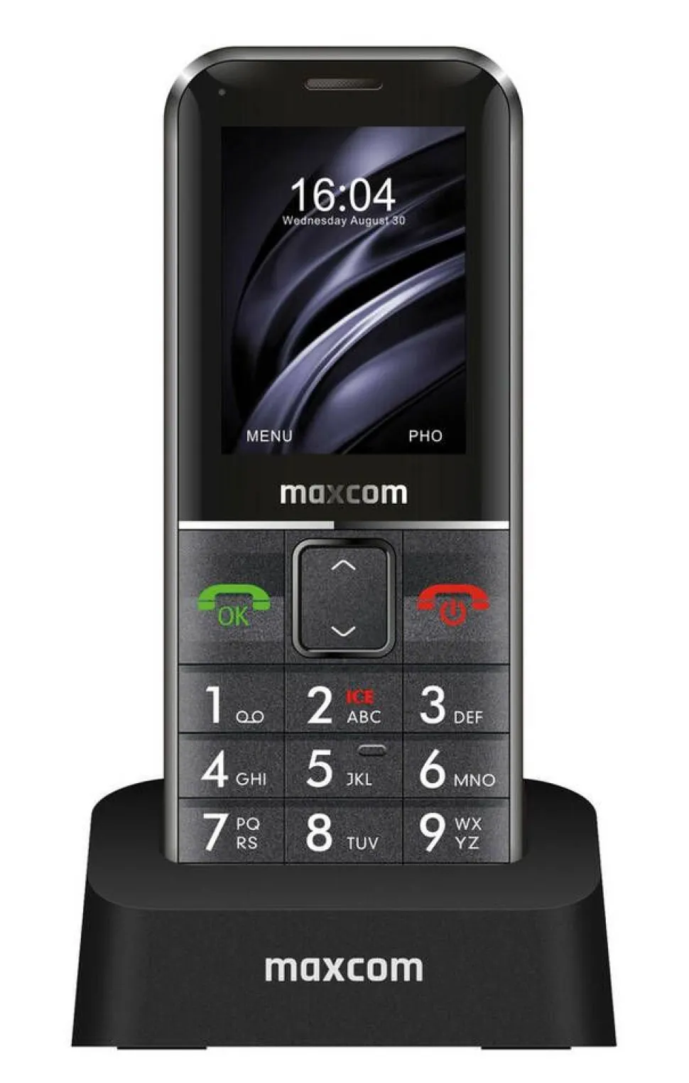 Maxcom matkapuhelin MM735BB SOS-turvarannekkeella