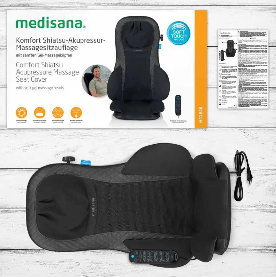 Medisana shiatsu- ja akupainantaistuin musta MCG820