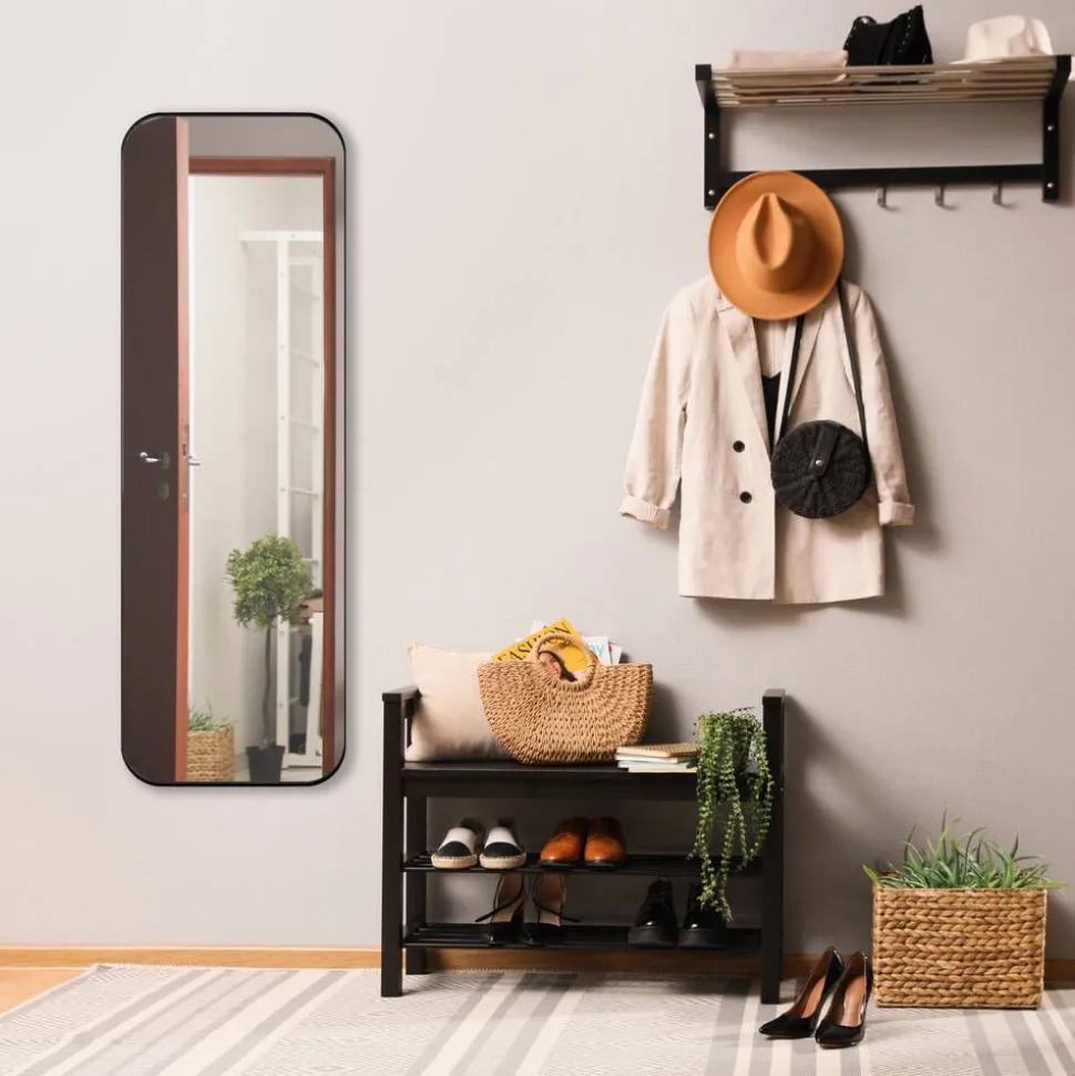Mirrors and More peili Britney 50 x 150 cm musta