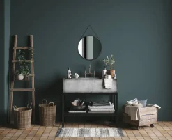 Mirrors and More peili Cornelia Ø55 cm musta