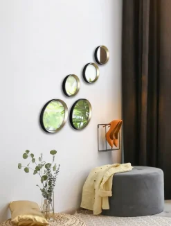 Mirrors and More peilisetti Vivien 5-pack musta/kulta