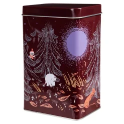 Moomin kahvipurkki Ikimetsä punainen