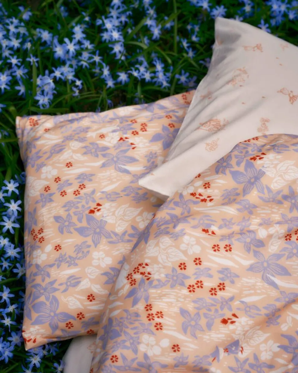 Moomin Arabia pussilakanasetti 150x210 cm Lilja beige