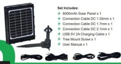 NITEforce aurinkopaneeliakku 8000mAh, Solar Power Panel