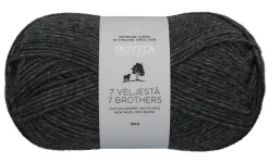 Novita 7 Veljestä lanka 100 g 044 grafiitti