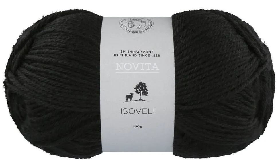 Novita Isoveli lanka 100 g 099 noki