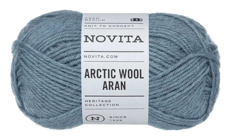 Novita lanka Arctic Wool Aran 100g 124 ikijää