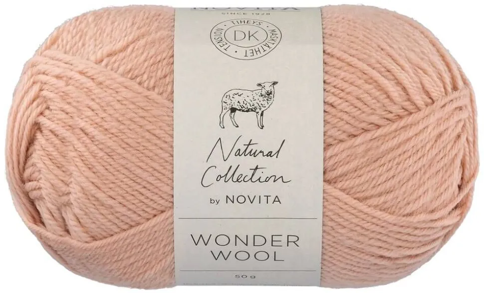 Novita lanka Wonder Wool 50 g 609 puuteri