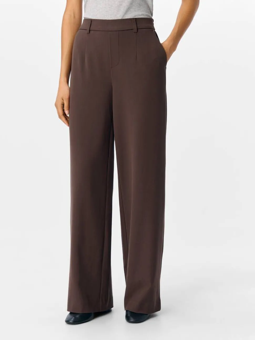 Object housut Objlisa Wide Seal Brown