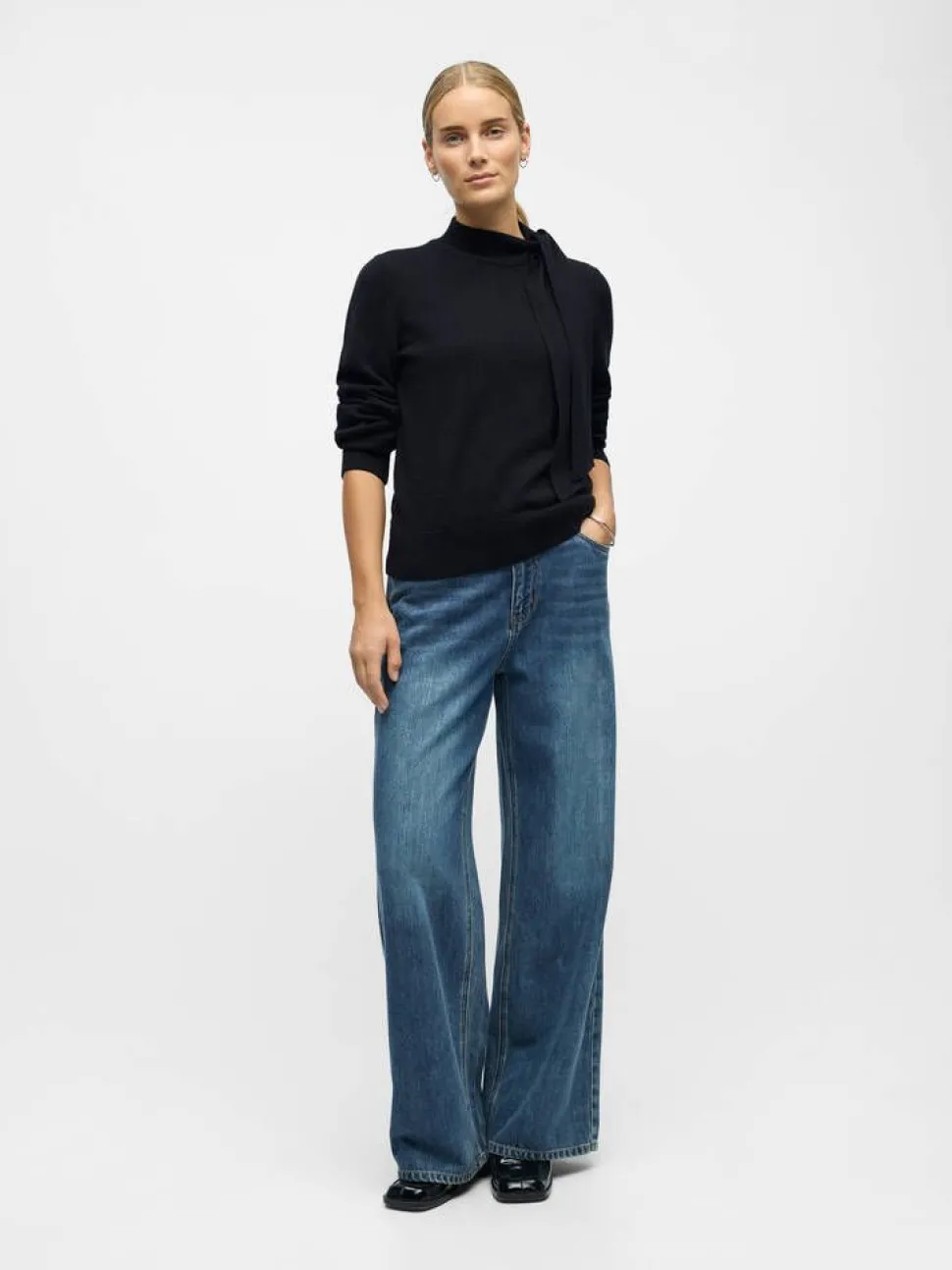 Object neule Objthess L/S Bow