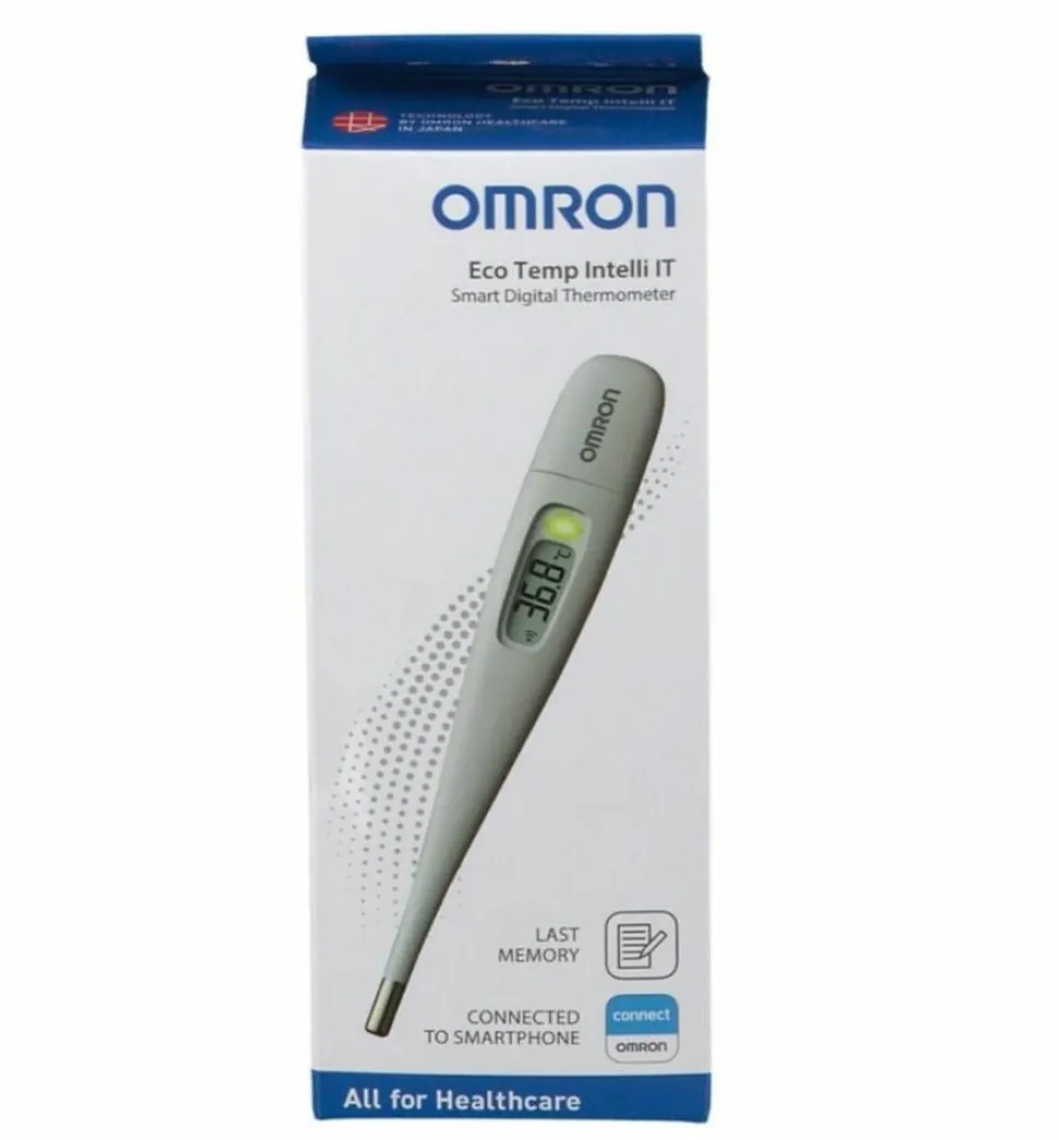 Omron digitaalinen kuumemittari Eco Temp Intelli IT valkoine