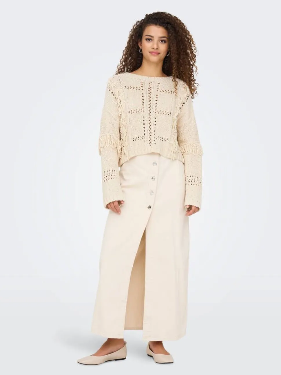 Only neule Onlyrsa Life LS Fringe