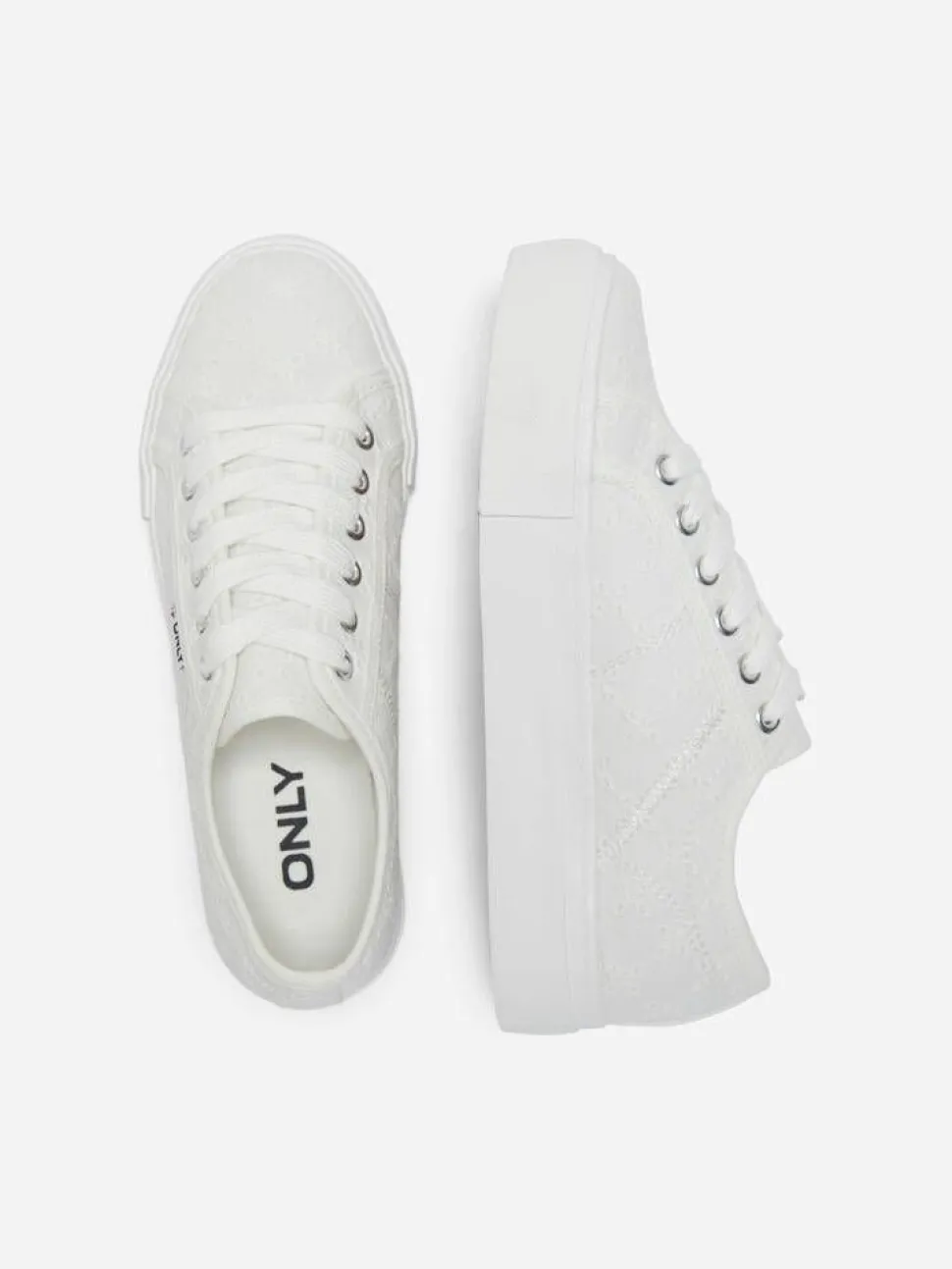 Only Shoes tennarit Onlnoomi Platform Sneaker White