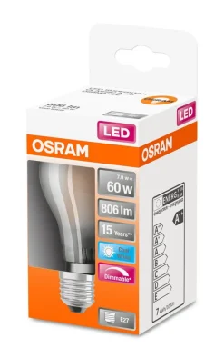 Osram LED vakiolamppu 806lm 4000K E27 DIM