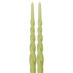Pentik kruunukynttilä Kierre 28 cm vihreä 2kpl/pkt