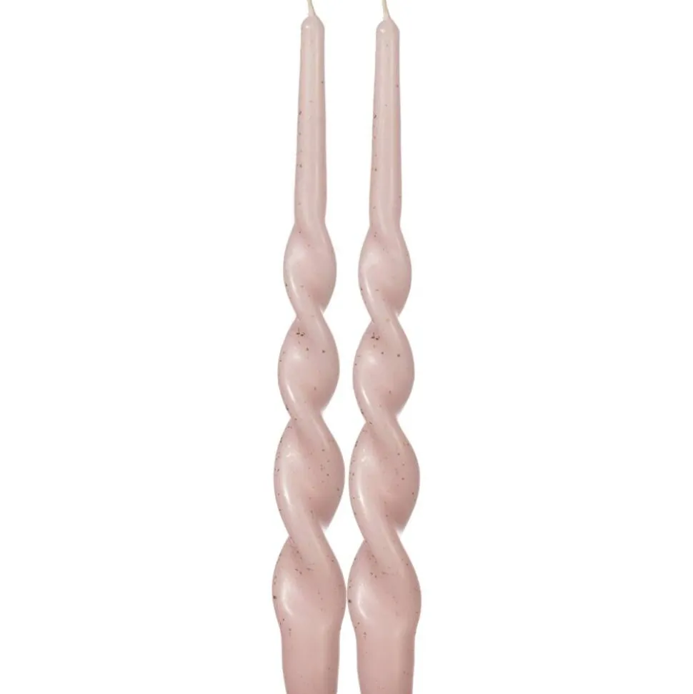 Pentik kruunukynttilä Kierre hile v.punainen 28 cm 2 kpl