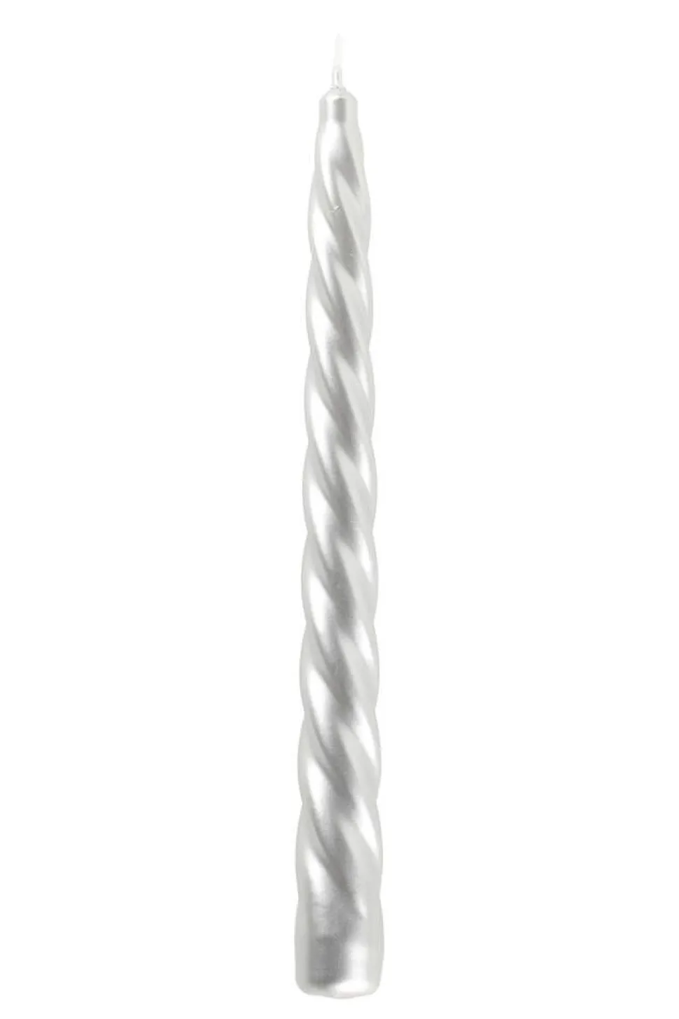 Polar kynttilät antiikkikynttilä kierteellä 23 cm metallihopea