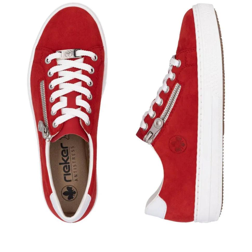 Rieker tennarit L59L1-33 Scarlet Weiss Flamme