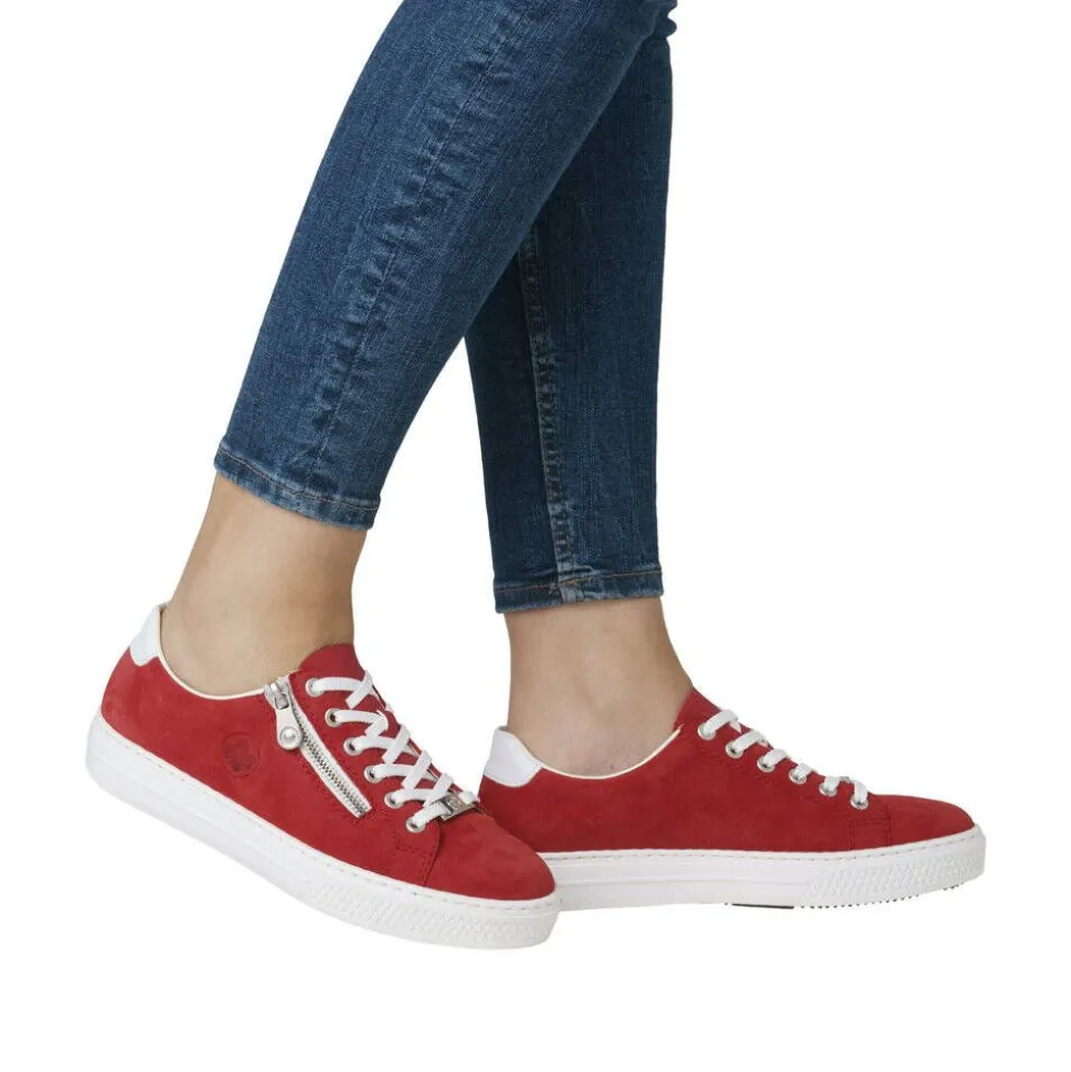 Rieker tennarit L59L1-33 Scarlet Weiss Flamme