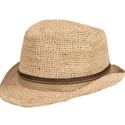 Salon lakkitehdas olkihattu Raffia Trilby Crochet