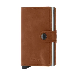 Secrid lompakko Miniwallet Vintage cognac-silver