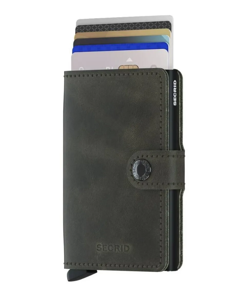 Secrid lompakko Miniwallet Vintage olive-black